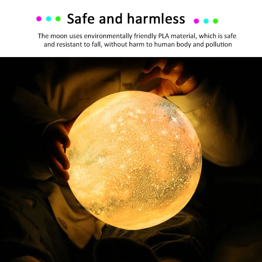 Rechargeable Moon Night Light - No doubt desktop